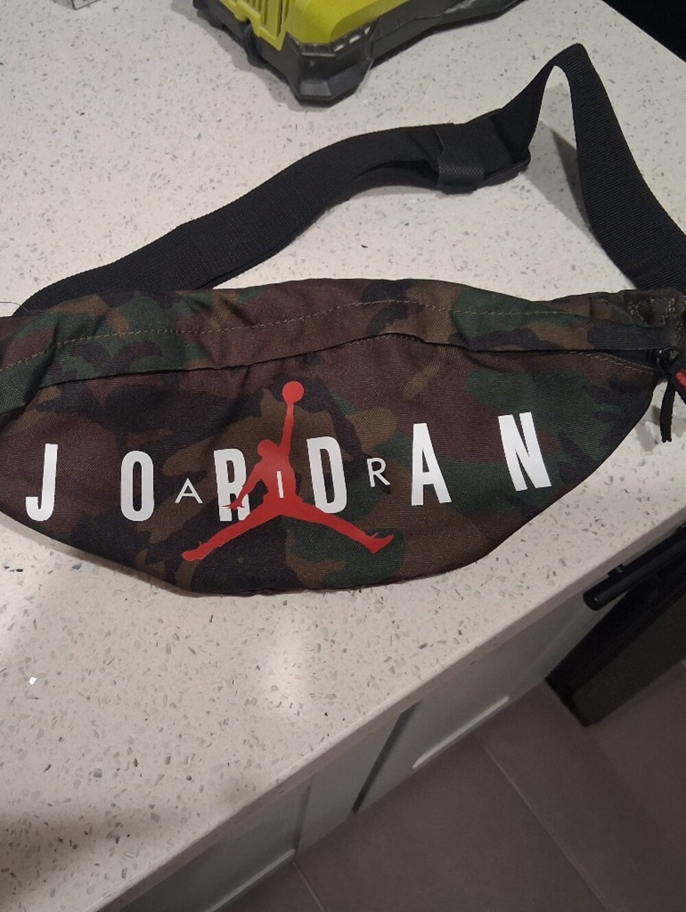Jordan Camouflage Belt Bag with Red Jumpman